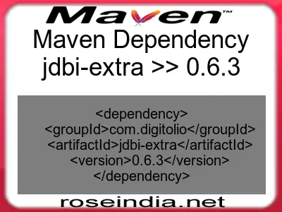 Maven dependency of jdbi-extra version 0.6.3