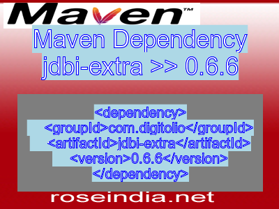 Maven dependency of jdbi-extra version 0.6.6