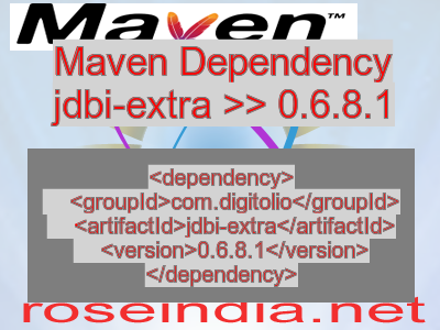 Maven dependency of jdbi-extra version 0.6.8.1