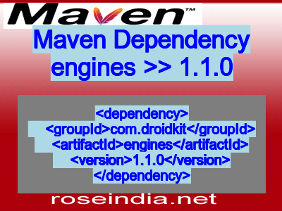 Maven dependency of engines version 1.1.0