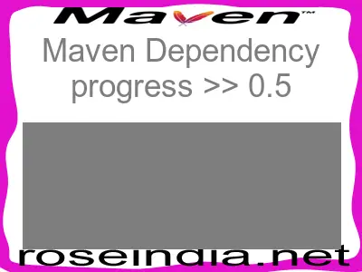 Maven dependency of progress version 0.5