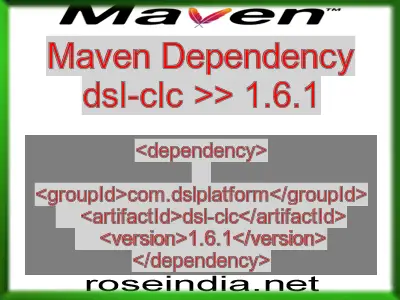 Maven dependency of dsl-clc version 1.6.1