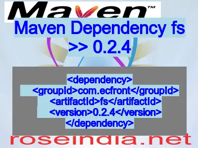 Maven dependency of fs version 0.2.4