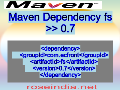 Maven dependency of fs version 0.7