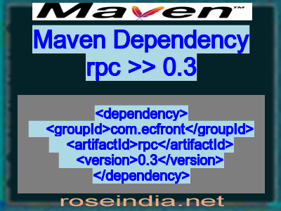 Maven dependency of rpc version 0.3