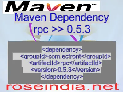 Maven dependency of rpc version 0.5.3