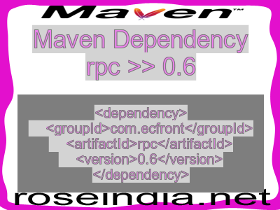 Maven dependency of rpc version 0.6