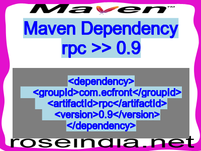 Maven dependency of rpc version 0.9