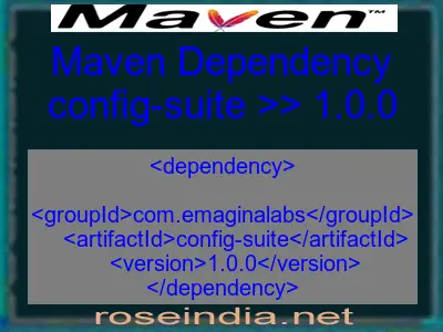 Maven dependency of config-suite version 1.0.0