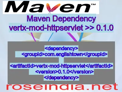 Maven dependency of vertx-mod-httpservlet version 0.1.0