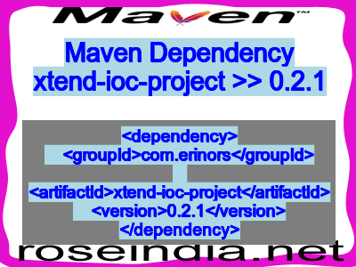 Maven dependency of xtend-ioc-project version 0.2.1