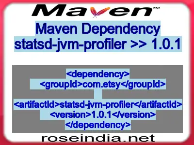 Maven dependency of statsd-jvm-profiler version 1.0.1