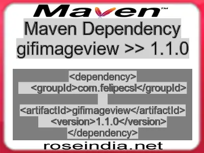 Maven dependency of gifimageview version 1.1.0