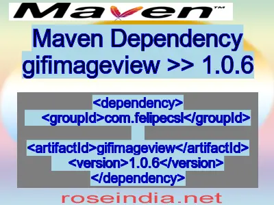 Maven dependency of gifimageview version 1.0.6