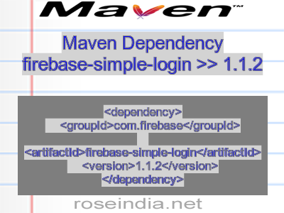 Maven dependency of firebase-simple-login version 1.1.2