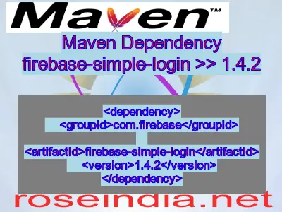 Maven dependency of firebase-simple-login version 1.4.2