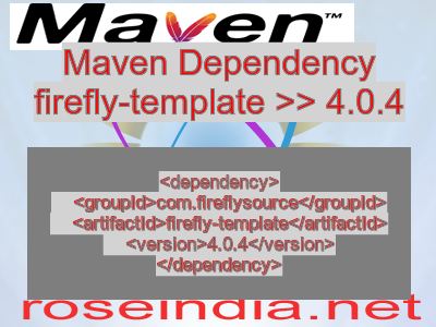 Maven dependency of firefly-template version 4.0.4