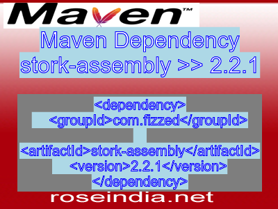 Maven dependency of stork-assembly version 2.2.1