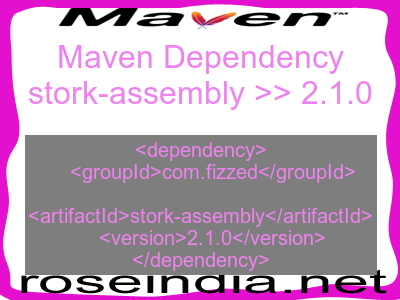 Maven dependency of stork-assembly version 2.1.0