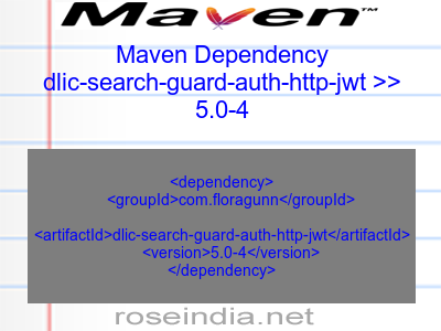 Maven dependency of dlic-search-guard-auth-http-jwt version 5.0-4