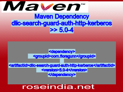 Maven dependency of dlic-search-guard-auth-http-kerberos version 5.0-4