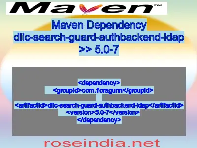 Maven dependency of dlic-search-guard-authbackend-ldap version 5.0-7