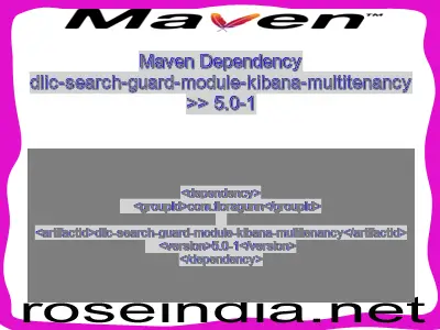 Maven dependency of dlic-search-guard-module-kibana-multitenancy version 5.0-1