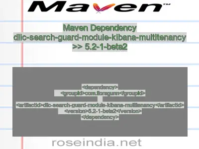 Maven dependency of dlic-search-guard-module-kibana-multitenancy version 5.2-1-beta2