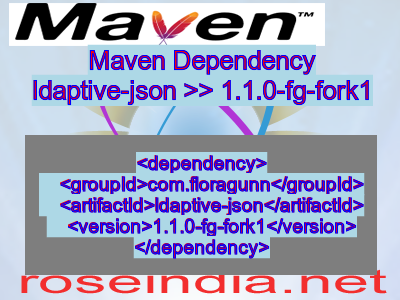 Maven dependency of ldaptive-json version 1.1.0-fg-fork1