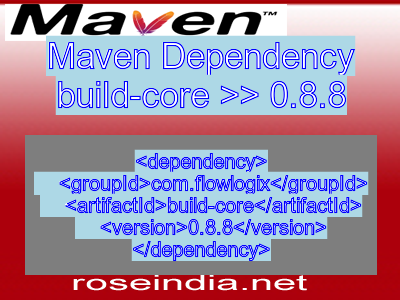 Maven dependency of build-core version 0.8.8