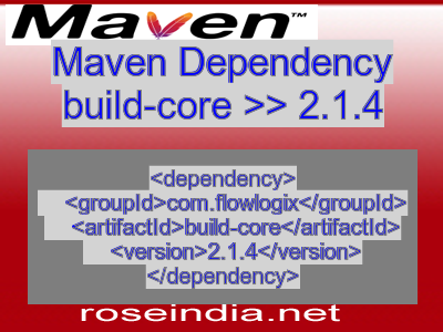 Maven dependency of build-core version 2.1.4
