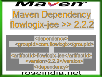 Maven dependency of flowlogix-jee version 2.2.2