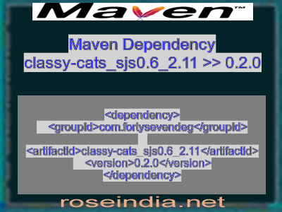 Maven dependency of classy-cats_sjs0.6_2.11 version 0.2.0