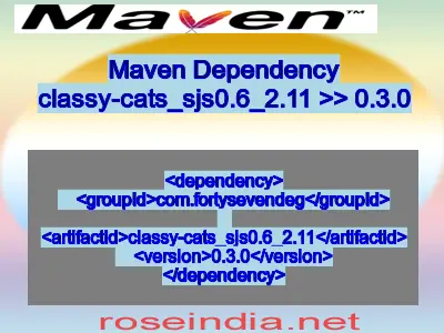 Maven dependency of classy-cats_sjs0.6_2.11 version 0.3.0