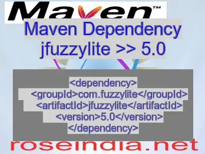 Maven dependency of jfuzzylite version 5.0