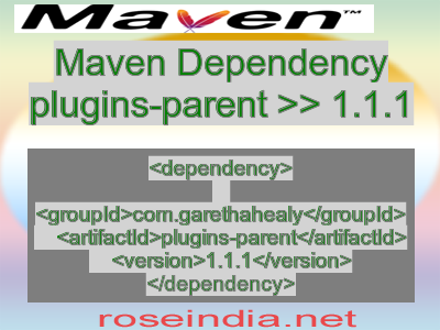 Maven dependency of plugins-parent version 1.1.1