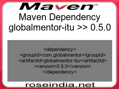 Maven dependency of globalmentor-itu version 0.5.0