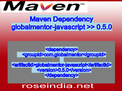 Maven dependency of globalmentor-javascript version 0.5.0