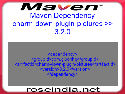 Maven dependency of charm-down-plugin-pictures version 3.2.0