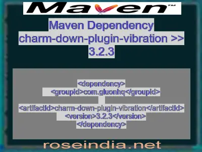 Maven dependency of charm-down-plugin-vibration version 3.2.3