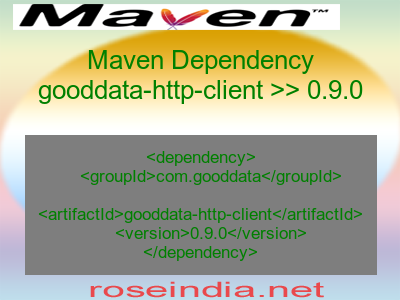Maven dependency of gooddata-http-client version 0.9.0