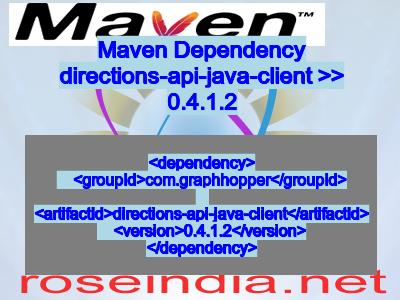 Maven dependency of directions-api-java-client version 0.4.1.2