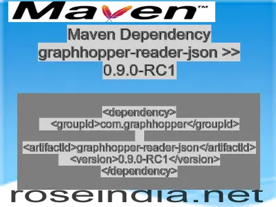 Maven dependency of graphhopper-reader-json version 0.9.0-RC1