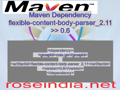 Maven dependency of flexible-content-body-parser_2.11 version 0.6