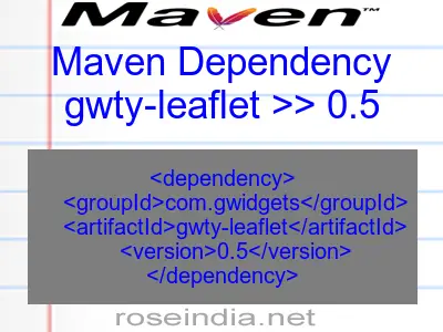 Maven dependency of gwty-leaflet version 0.5