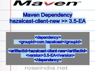 Maven dependency of hazelcast-client-new version 3.5-EA
