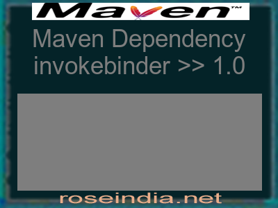 Maven dependency of invokebinder version 1.0