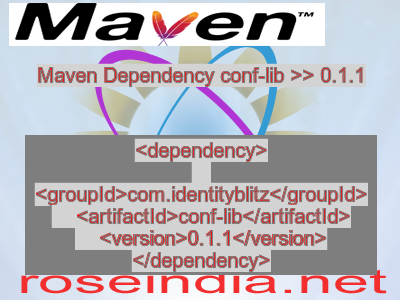 Maven dependency of conf-lib version 0.1.1