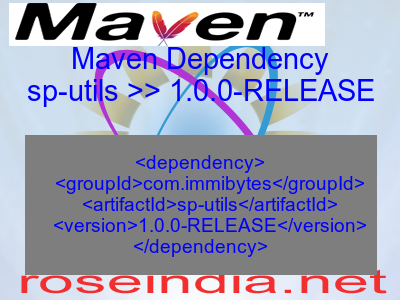 Maven dependency of sp-utils version 1.0.0-RELEASE