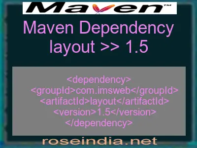 Maven dependency of layout version 1.5